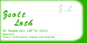 zsolt loth business card
